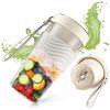Portable Blender for Shakes and Smoothies, Homlee 14oz USB-C Rechargeable Personal Blender, Mini Blender for Sports, Travel and Outdoors - Ivory