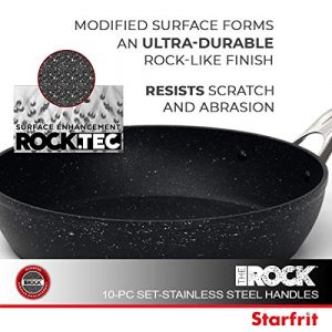 Starfrit The Rock 10-Piece Set w/ SS Handles 060319-001-0000