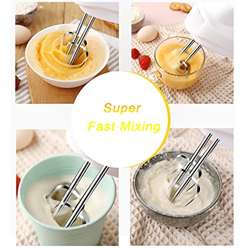 Hand Mixer Electric, Portable Kitchen HandHeld Mixer with 5-Speed(Turbo Boost), 180W Immersion Blender Whisk for Food Whipping, Egg Whisk, Cake Mixer, Milk Frother, Beater