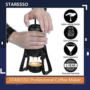 STARESSO Portable Coffee Maker, Specialty Portable Espresso Coffee Machine, Travel Coffee Maker, Car Manually Coffee Maker, Camping Gadgets, Coffee Gifts for Coffee Lovers