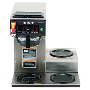 Bunn 12950.0212 CWTF15-3 Automatic Commercial Coffee Brewer with 3 Lower Warmers (120V)