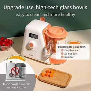 Baby Food Maker |6 in 1 Baby Food Processor nutribullet Baby Food Mill Bullet|Blender Grinder Steamer Warmer|Glass Bowl Auto Cleaning |Organic Healthy Multifunctional Machine for Infants Purees