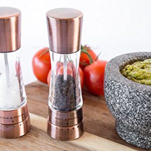 Cole & Mason Derwent Gourmet Precision Copper Salt and Pepper Mill Set with...