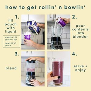 Rollin' n Bowlin' Frozen Fruits and Veggies Smoothie Mix Variety Pack - Healthy Snack - Fan Favorites Flavors Variety Pack - All Natural, Vegan, Dairy-Free, Soy-Free, GMO-Free, No Sugars Added (8)