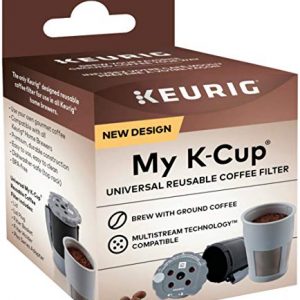 Keurig K-Duo Plus Coffee Maker, Single Serve and 12-Cup Carafe Drip Coffee Brewer, Black & My K-Cup Universal Reusable Filter MultiStream Technology - Gray