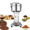 Grain Mill 150g High Speed Food Electric Stainless Steel Grinder Mill Seeds Flour Nut Pill Wheat Corn Herbs Spices & Seasonings Grinder Dry Grain Superfine Powder Machine(150g Stand Type)