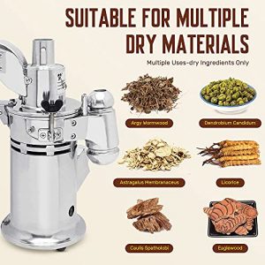 CGOLDENWALL DF-15 Hammer Mill Grinder Commercial Electric Herb Grinder Mill Industrial Automatic Continuous Spice Hammer Grain Mill Pulverizer Capacity 33 Pounds Per Hour Rotate Speed 20000r/min