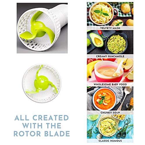 Electric Potato Masher | Hand Blender 3-in-1 Set Multi Tool - Blends, Purees and Whisks | Immersion Mixer | Perfectly Blends & Purees Baby Food | Vegetables & Potatoes | Soup Makers.