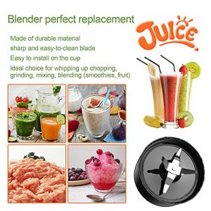 1-pack Magic Bullet Replacement Parts Cross Blades Compatible with Magic Bullet 250w Blender, Juicer and Mixer (Model MB1001)
