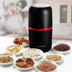 PARACITY Electric Coffee Grinder Mini Grain Mill Small Spice Grinder, Herb Grinder Electric with Cleaning Brush for Dry Herbs, Peanuts, Fine Leaves, Pepper Beans, Almonds, Flowers, Pill, Grains Beans