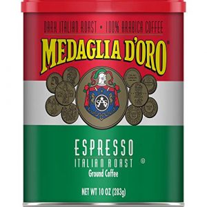 Medaglia D'Oro Italian Roast Espresso Style Ground Coffee, 10 Ounces