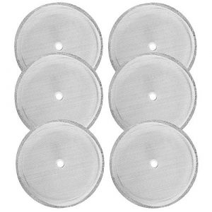6 Packs French Press Replacement Filters Mesh Screen, 4 Inch Stainless Steel Mesh Replacements for 1000 ml / 34 oz / 8 cup French Press