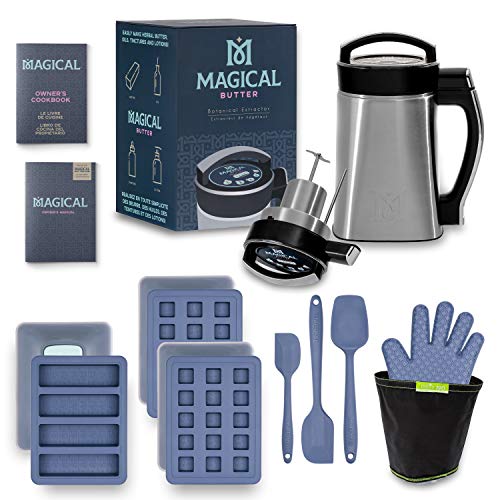 Magical Butter Machine MB2E Botanical Extractor Kitchen Bundle with Magical Butter official 7 page Cookbook and Accessories