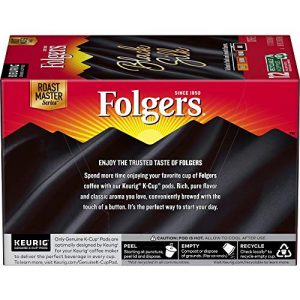 Folgers Black Silk Dark Roast Coffee, 72 Keurig K-Cup Pods