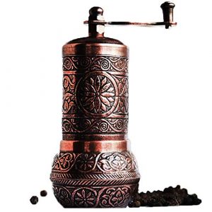 Bazaar Anatolia Pepper Grinder, Pepper Mill, Spice Grinder, Turkish Grinder (Antique Copper 4.2