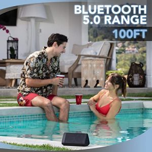 Oontz Bluetooth Speaker | Portable Bluetooth Speakers | Small But Powerful | 100 Foot Wireless Bluetooth Range | 14 Hours Battery Life | Water Resistant (IPX5)