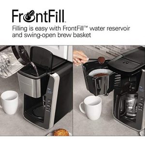 Hamilton Beach FrontFill Deluxe 12-Cup Programmable Coffee Maker, Black 46321