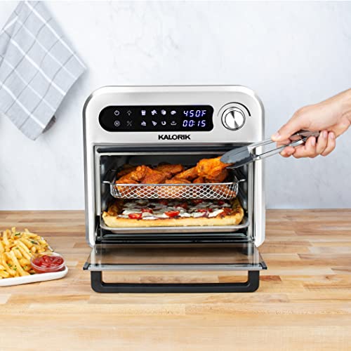 Kalorik Digital Air Fryer Oven 12.6 Quart, Black and Stainless Steel