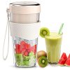 Portable Blender, PANTI Personal Mini Blender for Shakes and Smoothies, 12oz Small Blender Cup, USB Rechargeable for Outdoors, Travel & Office- White, BC9701