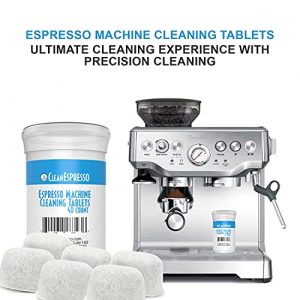 CleanEspresso Espresso Machine Cleaning Tablets and Filters For Breville Espresso Machines (40 Tablets + 6 Filters) - 2 Gram Cleaning Tablets & Replacement Water Filter - Espresso Cleaner Accessories