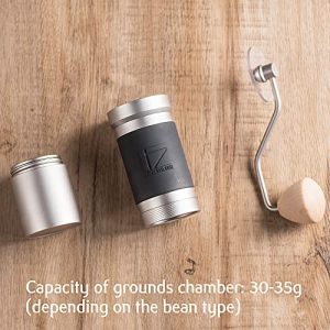 1Zpresso JX PRO Manual Coffee Bean Grinder with Adjustable Settings Patented Conical Burr Grinder for Coffee Beans Stainless Steel Burr Coffee Grinder for Aeropress Drip Coffee Espresso French 35 g