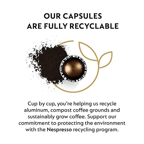 Nespresso Capsules VertuoLine, Double Espresso Chiaro, Medium Roast Espresso Coffee, 30 Count Coffee Pods, Brews 2.7 Ounce