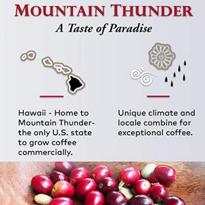 Mountain Thunder Vienna Roast Pour Over Coffee - 100% Kona Private Reserve, Kona-Grown Coffee, Ground, Medium Roast, Single-Serve, 10 Count