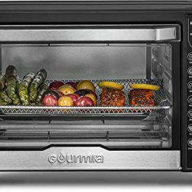 Gourmia GTF7450 - Toaster Oven Air Fryer Combo 17 cooking presets 1700W digital air fryer oven 24L capacity air fryer accessories included convection toaster oven rack